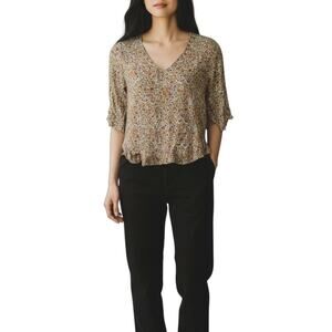 Rose & Thyme Cottage Floral Boho Blouse NWT Size Medium